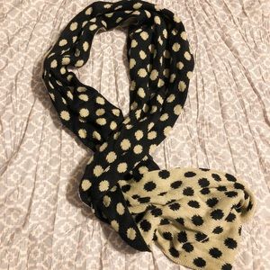 Black/Tan Infinity Scarf